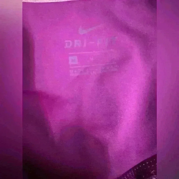 Nike Womens Pink Leggings Size M Dri-Fit Yoga Core collection Fuchsia - Picture 5 of 9